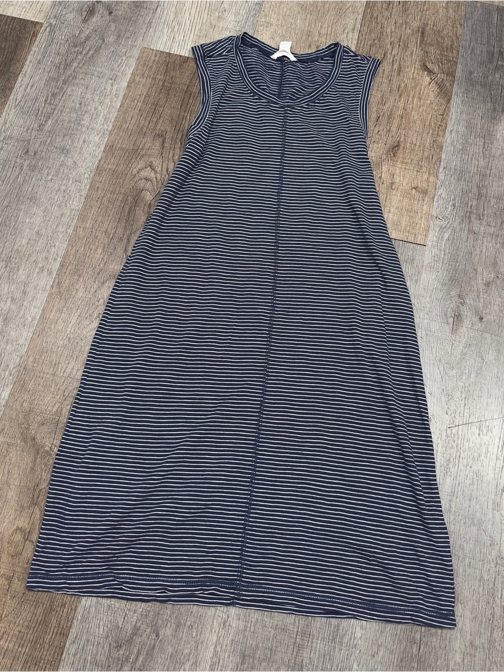 Caslon Navy & White Striped Dress